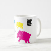 Tasse multicolore de Starr d'agneau (Devant droit)