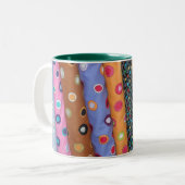 Tasse multicolore de tissu de boulon d'édredon (Devant gauche)