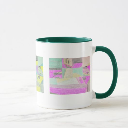 Tasse multicolore scène brouillée (Droite)