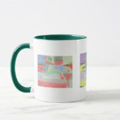 Tasse multicolore scène brouillée (Gauche)