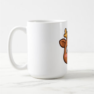 Tasse museau rouge renne de dessin animé