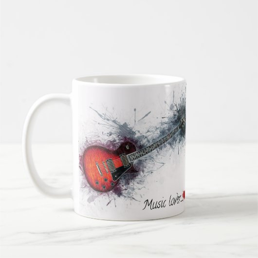 tasse Music Lover guitare (Gauche)