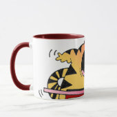 Tasse musicale de chat fou/tasse hilare de (Gauche)