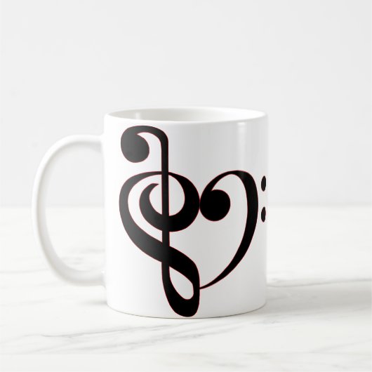 Tasse musicale de clefs (Gauche)