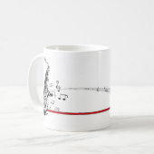Tasse musicale de saxo pour des mélomanes (Devant gauche)