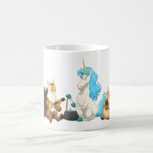Tasse mythologique de bande de cruche