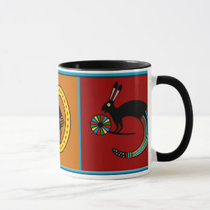 Tasse mythologique de culture de Mimbres