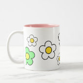 tasse N°2 simple de fleurs des années 70 (Gauche)