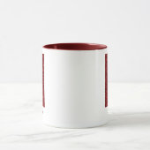 Tasse N Monogramme Pailleté Moderne avec Nom (Centre)
