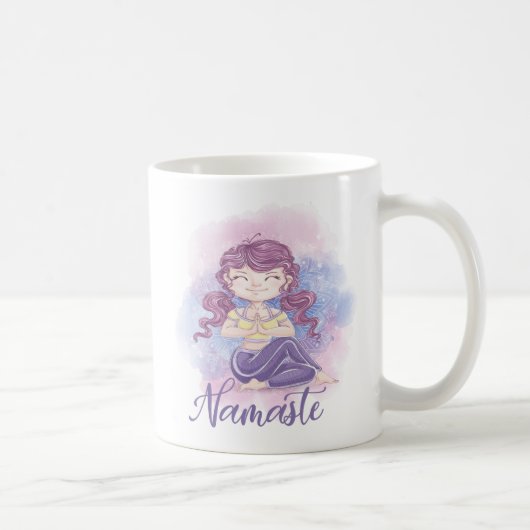 Tasse Namaste Fille de Yoga (Droite)