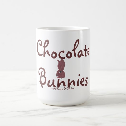 Tasse naturelle vintage de lapins de chocolat (Centre)