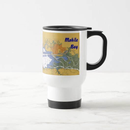 Tasse nautique Alabama de diagramme de baie mobile (Droite)