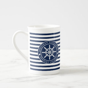 Tasse nautique avec des Ancres - personnalisables