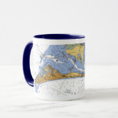 Tasse nautique de diagramme de la Floride d'île (Devant gauche)