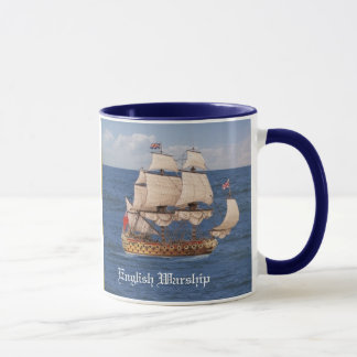 Tasse nautique de navire de guerre anglais