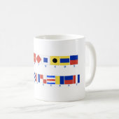 Tasse nautique de Surfside Nantucket de drapeau (Devant droit)
