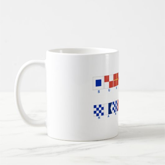 Tasse nautique de Surfside Nantucket de drapeau (Gauche)