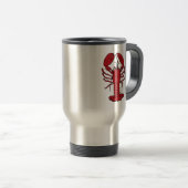 Tasse nautique de voyage de plage   de homard (Devant droit)