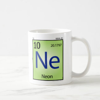 Tasse (Ne) au néon d'élément