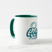 Tasse né pour le golf, forcé de travailler (Devant gauche)