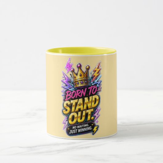 Tasse « Né pour se démarquer » (Centre)