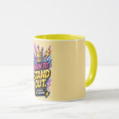 Tasse « Né pour se démarquer » (Devant droit)