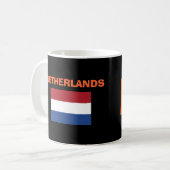 Tasse néerlandaise de code du pays du NL (Devant gauche)