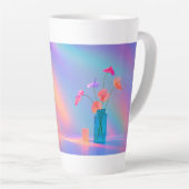 Tasse Neon Bloom Latte (Angle droit)