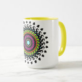 Tasse Neon Mandala (Devant droit)