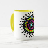 Tasse Neon Mandala (Devant gauche)