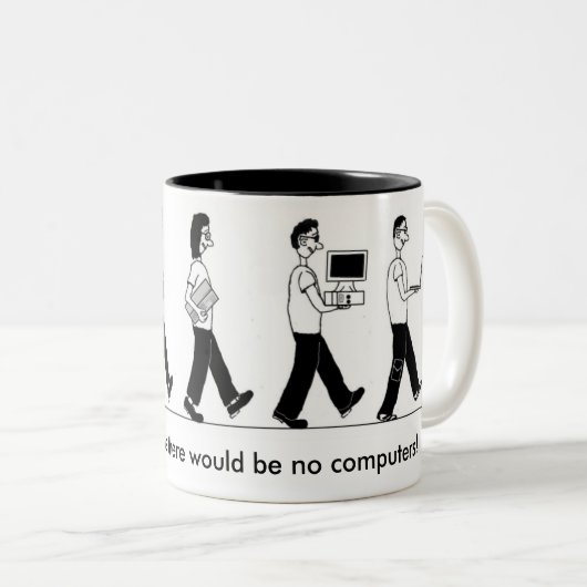Tasse nerd d'évolution (Devant droit)