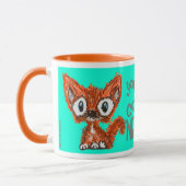Tasse nerveuse de Kitty de café (Gauche)