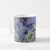 Tasse Nicky Hydrangeas #2 avec nom personnalisable (Devant gauche)