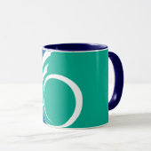Tasse noire combo avec le drapeau d'Ottawa, Canada (Devant droit)