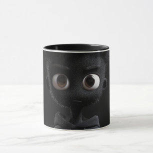 Tasse noire d'art abstrait moderne en ligne Co m