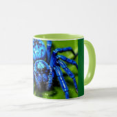 Tasse noire d'art de ligne abstrait moderne | Co m (Devant droit)