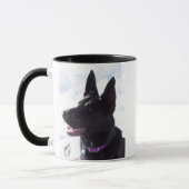 Tasse noire de berger allemand (Gauche)