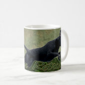 Tasse noire de collage de labrador retriever (Devant droit)