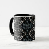 Tasse noire de conception (Devant gauche)
