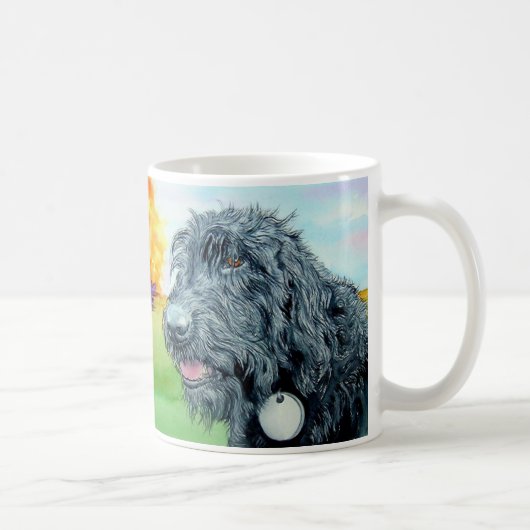 Tasse noire de Labradoodle Ralph (Droite)