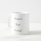 Tasse noire de Labrador avec le texte "du meilleur (Devant gauche)
