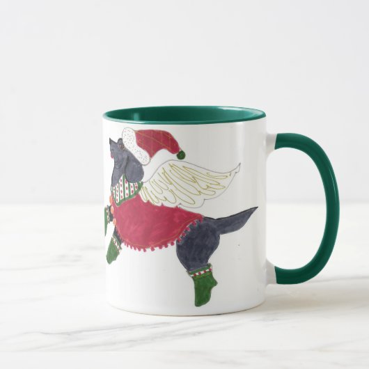 Tasse noire de Labrador des anges de Gulliver (Droite)