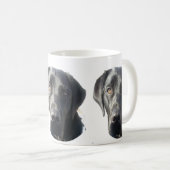 Tasse noire de labrador retriever (Devant droit)