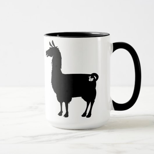 Tasse noire de lama (Droite)