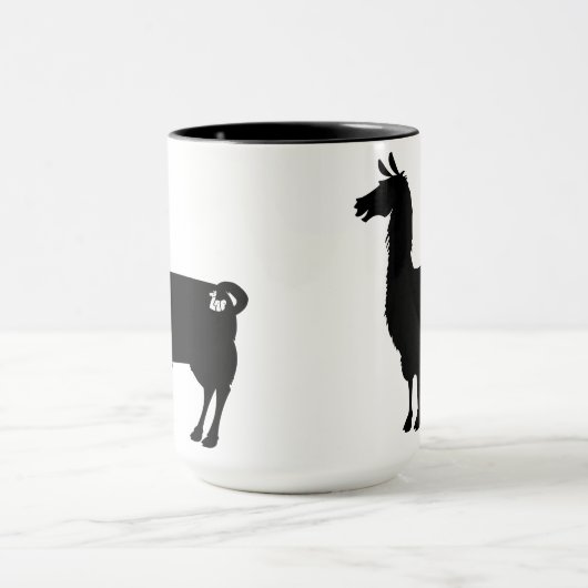 Tasse noire de lama (Centre)