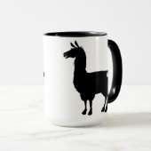 Tasse noire de lama (Devant droit)