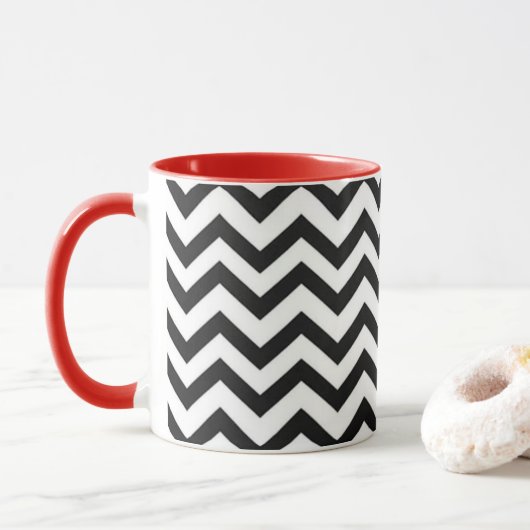 Tasse noire de loge (Avec donut)