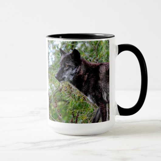Tasse noire de loup (Droite)