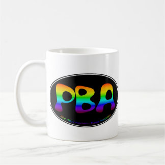 Tasse noire de l'ovale 15oz de PBA