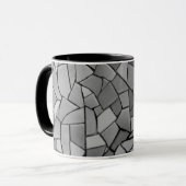 Tasse noire de mosaïque (Devant gauche)